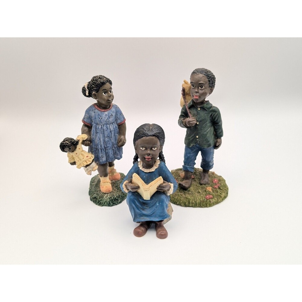 Lot of 3 Martha Holcombe All God's Children Figurines Vintage African American